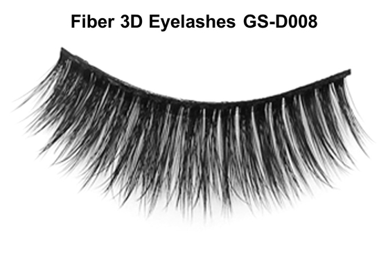 Fluffy Fake Eyelashes , Tiny Synthetic Mink Eyelashes Dramatic Length