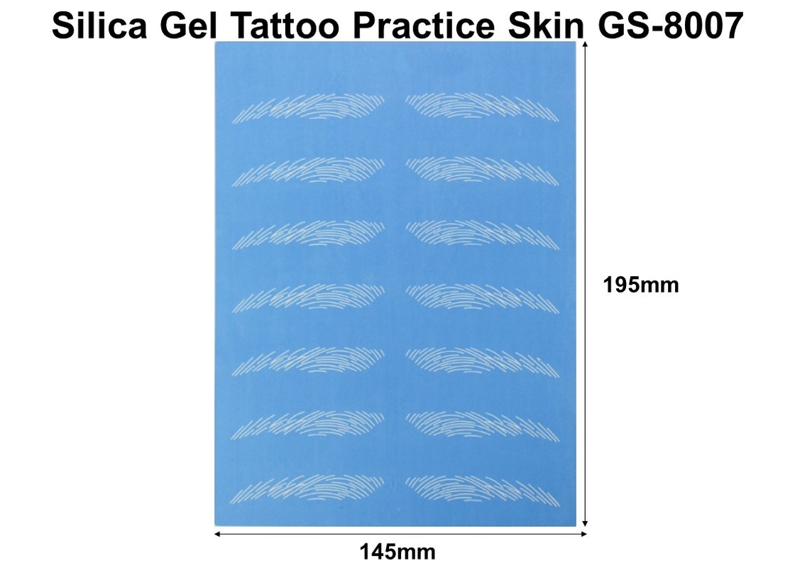 Soft Silicone Tattoo Practice Skin Size 195mm*145mm For Beauty School Students